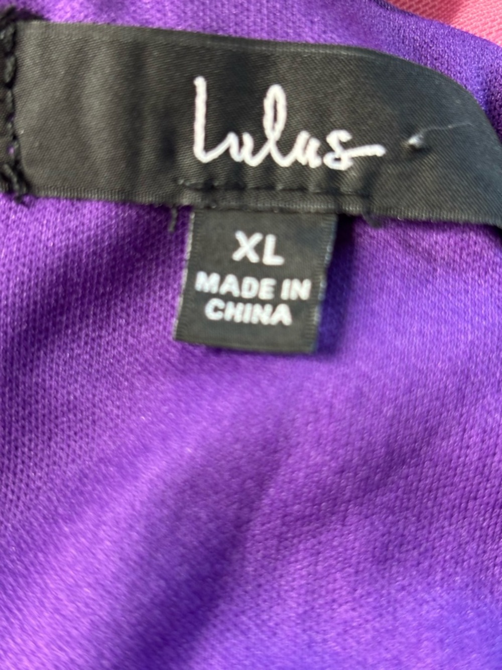 Lulus Purple Sequin One Shoulder Mini Dress XL Triple Strap NWT - Picture 9 of 16